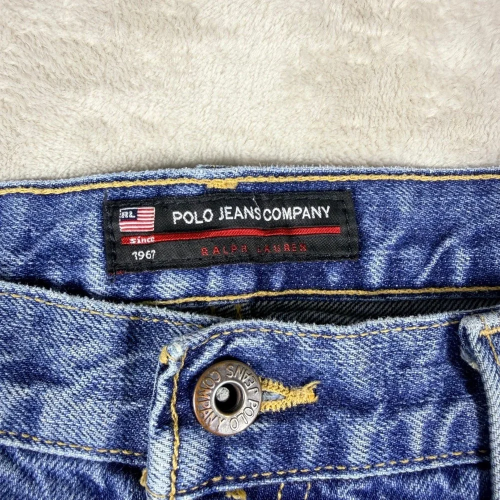 Vintage Polo Ralph Lauren Jeans Woodrow‎ Mens 36x30 Relaxed Straight Y2K Baggy